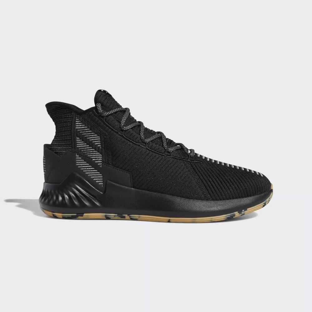 Adidas D Rose 9 Tenis De Basketball Negros Para Hombre (MX-73974)